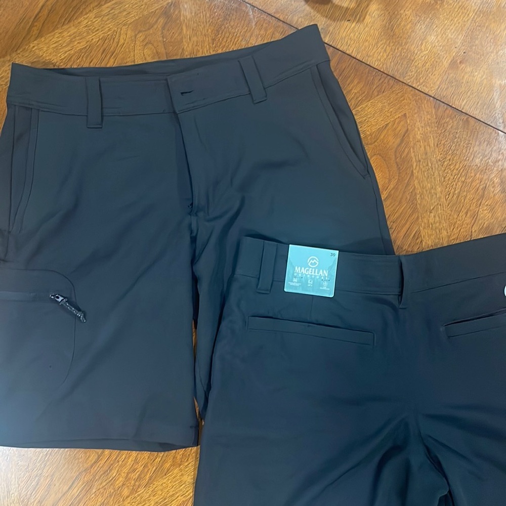 Magellan Outdoors, black, men’s fish gear shorts